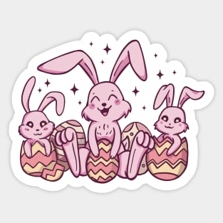 easter, rabbit, easter festival, easter present, easter bunny, easter eggs, april easter, look for easter eggs Sticker